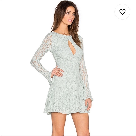 Free People Teen Witch Lace Dress in Foam Green - Picture 2 of 11